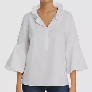 Le Gali crisp white cotton blouse S